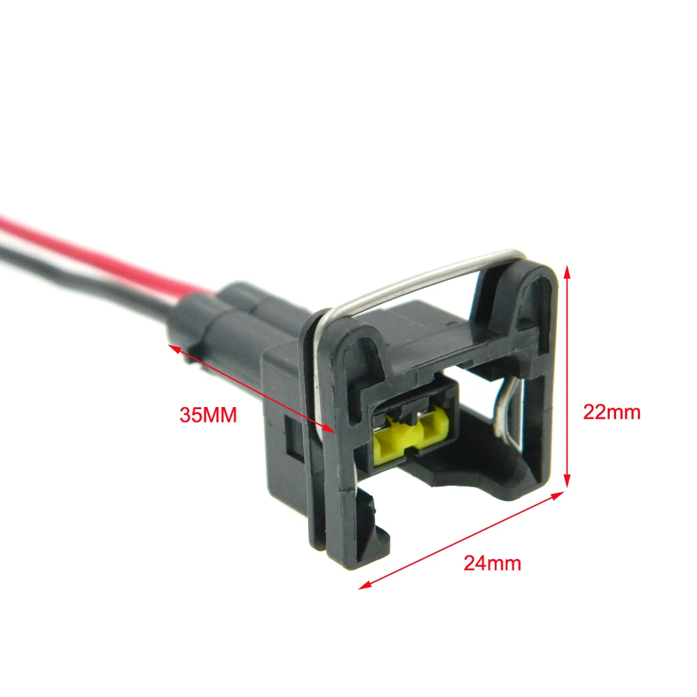 x5/10 Fuel Injector Connector Wiring Plugs Clips Boost Solenoid Valve Fit EV1 OBD1 Pigtail Cut & Splice 440cc 650cc 850cc 1000cc engine turbo clip