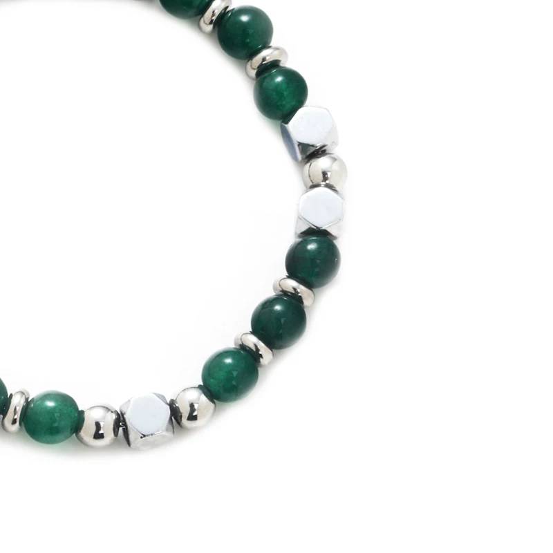 Elio Natural Stone Adjustable Size Handmade Stainless Steel Beaded Bracelet For Men High-End Men's Gifts