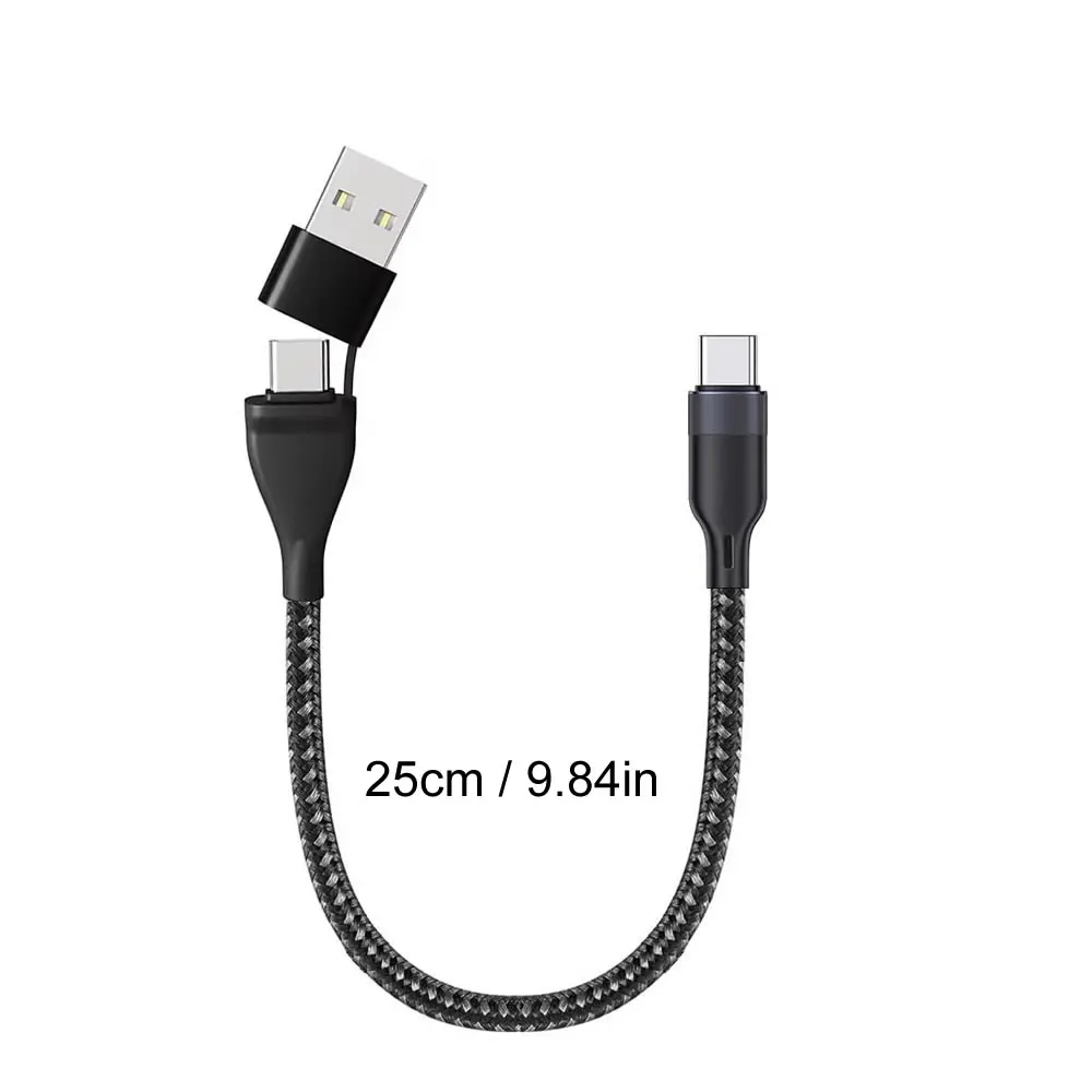 ตัวเลือกสินค้า สายชาร์จ USB-C 2 เส้น ชาร์จเร็ว 2 เท่า สายสั้นพกพาสะดวก