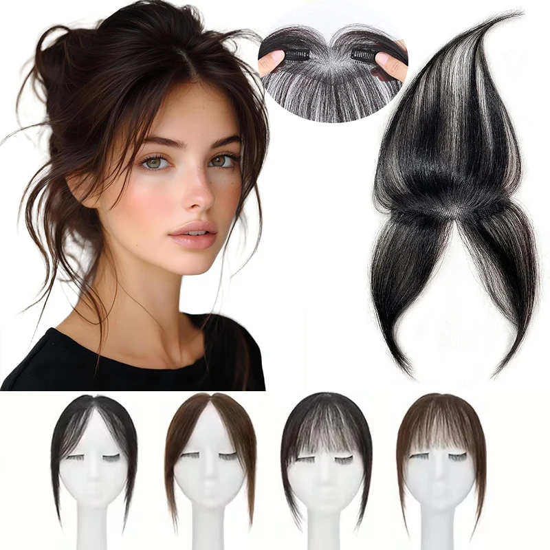 Human Hair Clip In Bangs