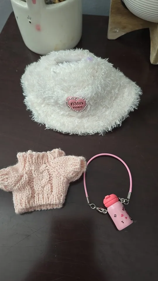 Labubu Doll Clothes: 15/17CM Idol Kpop Style Mini Plush Overalls Set photo review