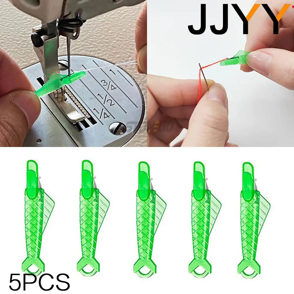 JJYY 5Pcs Guide Device Needle Threader Wire Loop DIY Simple