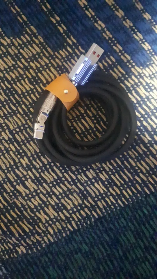 120W USB Type C Cable 180° Rotating 6A Cable Fast Charging Data Cable Data Line PD USB To Type C photo review