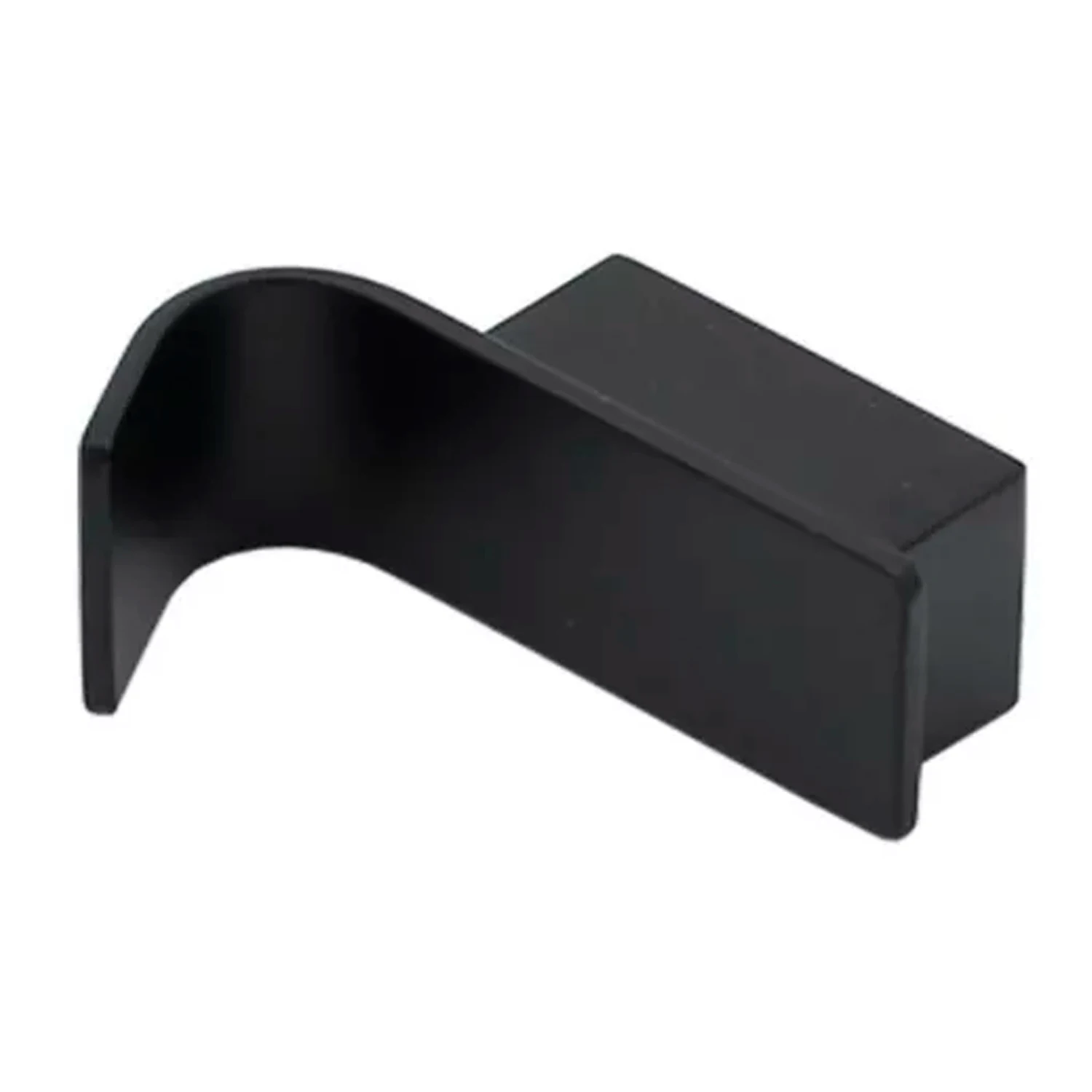 Gancho De Baño Negro Mate Cuadrado Rubinett