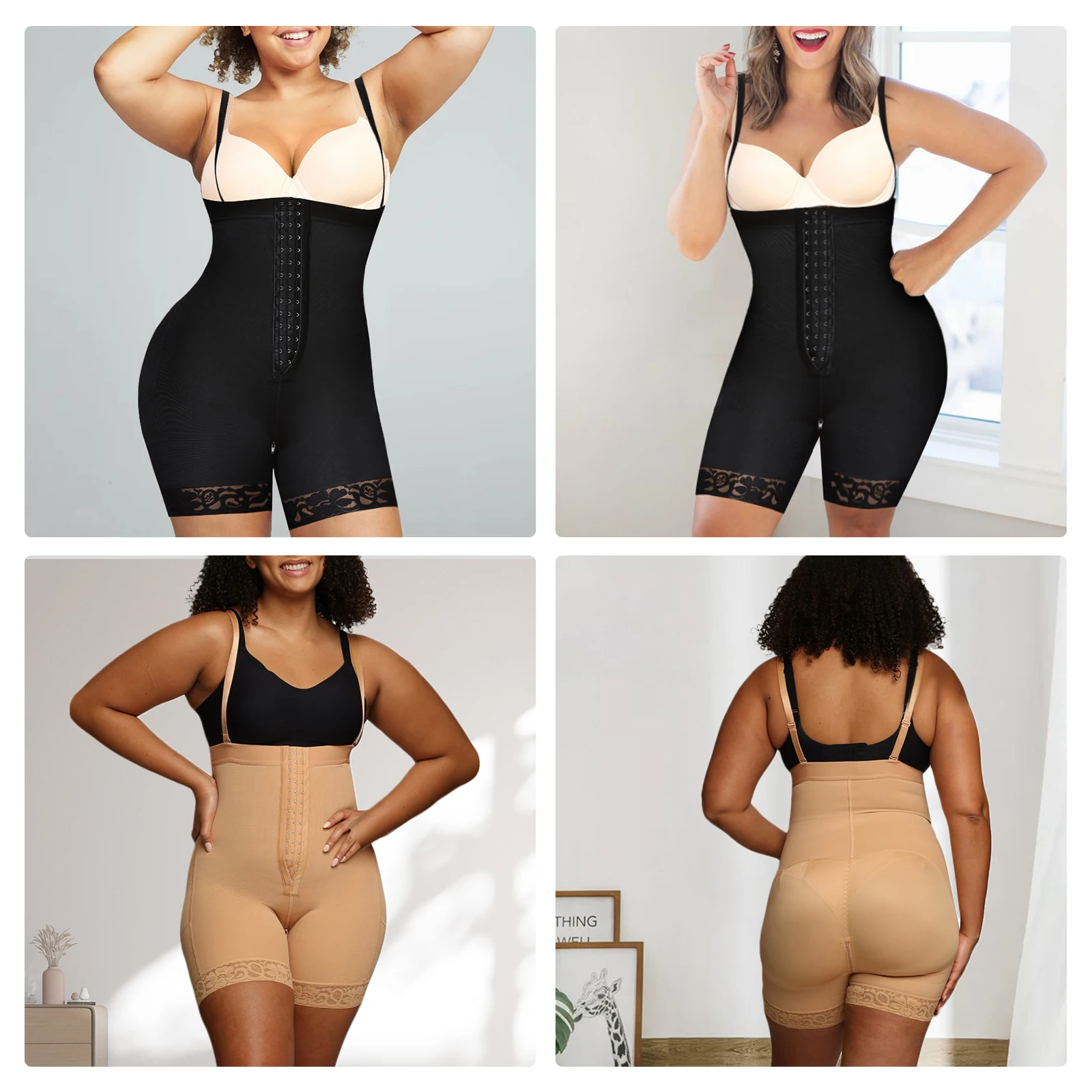 Fajas Colombianas BBL Stage 2 Post Surgery Zipper Shapewear Waist Trainer Body Shaper Butt Lift Flat Belly Sheathing Panties 2