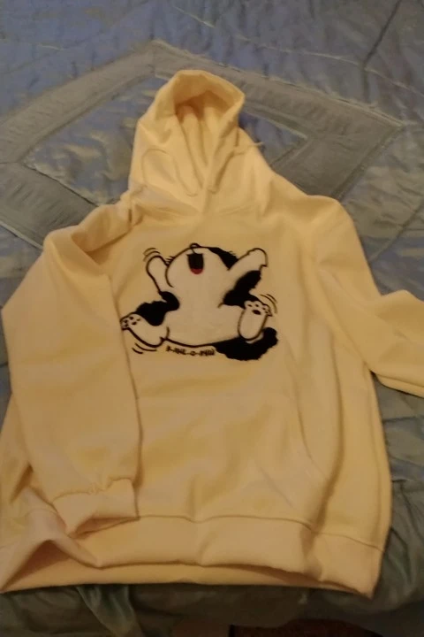 Kawaii Fluffy Neko Pullover Hoodie photo review