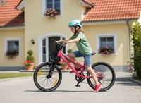 Vélo pour enfants de 20 pouces pour filles et garçons, dérailleur à 6 vitesses, VTT pour les 6-10 ans, freins en V, selle réglable en hauteur, rose 4