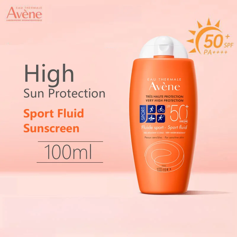 

Avene Sport Aluid Sunscreen For Face & Body SPF50+ Sun Protection Water-Resistant Portable Sunscreen For Sensitive Skin 100ml