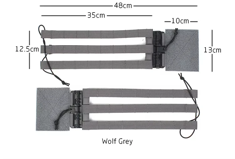 PEW TACTICAL Plate Carrier MOLLE TUBES Cummerbund 500D Airsoft – Detail 2