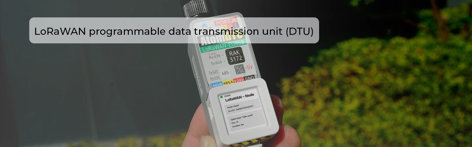 Official Atomic DTU LoRaWAN Base -US915/EU868(STM32WLE5CC)