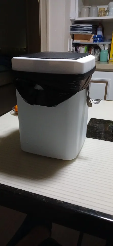 Touch & Toss Smart Bin: 13L Kitchen and Bathroom Trash Can for Effortless Waste Management photo review