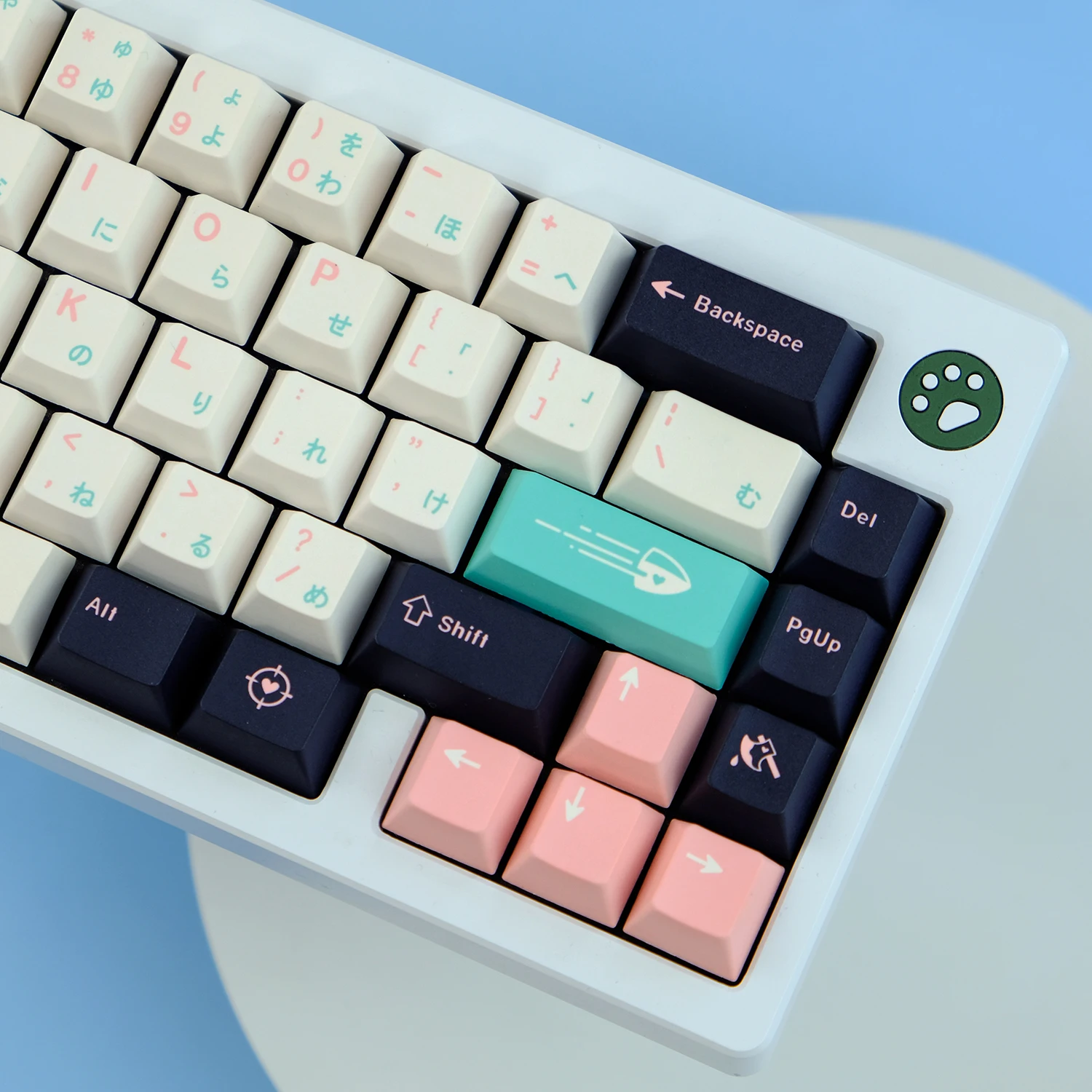 Chaves Gmk Matar Eve Keycaps Cereja Perfil Pbt Tintura Sublimação Teclado Mecânico para mx Switch com 6.25u 7u Spaceb 134 - Imagem 6