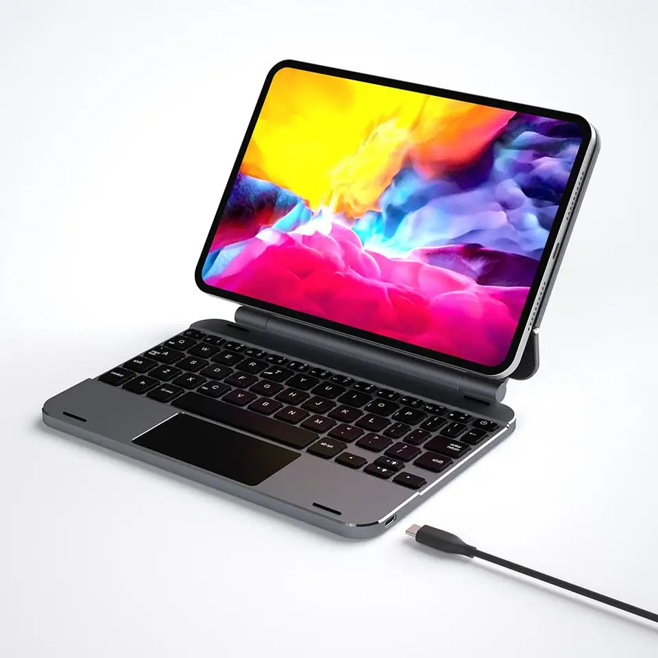 Doqo アルミニウム製マジックキーボードケース iPad Mini 6/7用