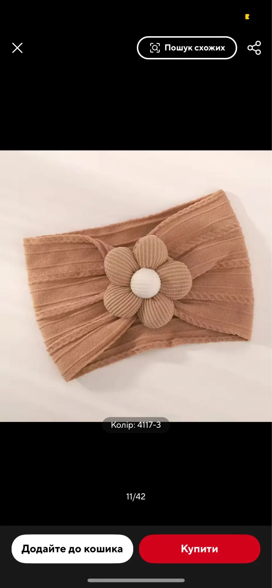 Cute Floral Nylon Baby Headband photo review