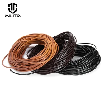 WUTA Genuine Leather Cord – Round Rope for Crafting 1