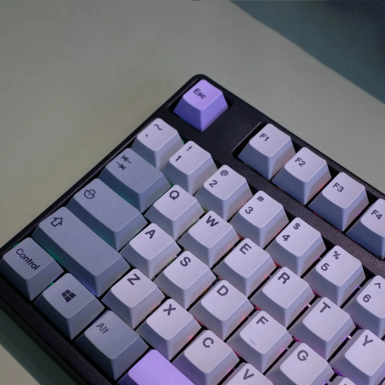 151KeyssetGMKMutedKeycapsPBTDyeSublimationCherryProfile