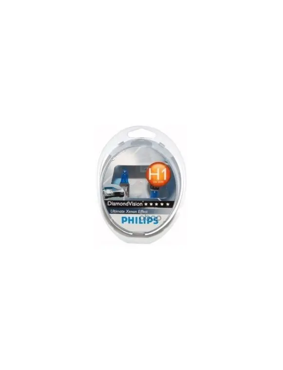 Лампа H1 (55w) P14,5s Diamond Vision 5000k 12v 12258dv S2 (2шт) 69742428 Philips арт. 12258DVS2