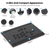 Haute42 Magnetic Hitbox Leverless Controller Button Rim Arcade Controller For PC/PS4/PS5/Switch Stickless Arcade Stick Hitbox - Image 5