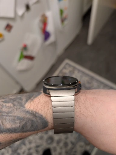 Pulseira de aço inoxidável para samsung galaxy watch ultra 2025 47mm banda luxo pulseira de metal para samsung galaxy ultra 47 photo review