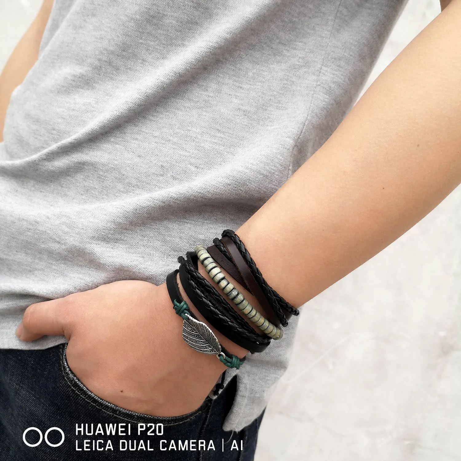 Mens 12mm Stainless Steel Mens Leather Charm Bracelet With Double Layers,  Multilayer Braided Silver Knot, Magnetic Clasp, And Biker Style Available  In 18.5cm, 20..25cm, And 22cm Lengths From Kacjew, $7.09 | DHgate.Com