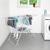Heavy Duty Gullwing Drying Rack, White Metal. 2