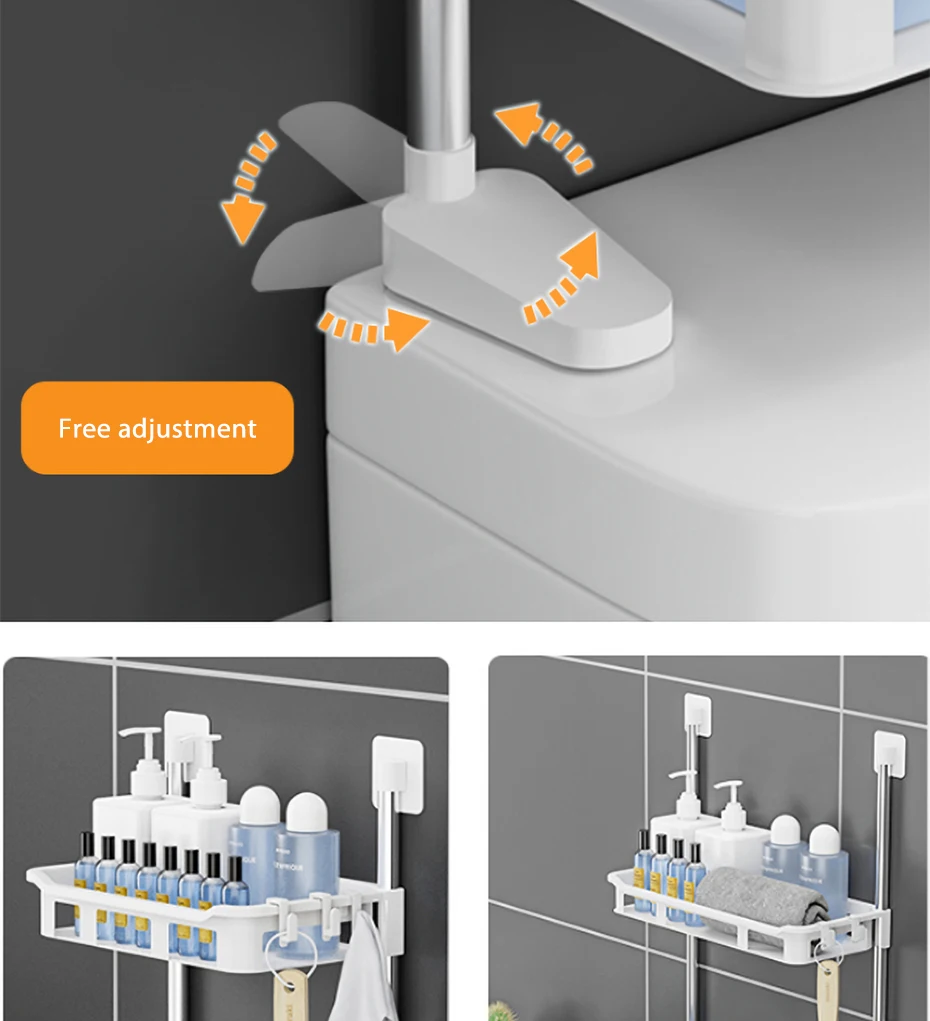 Toilet Rack No Drilling Shelf Above The Toilet Tank Bathroom Rack