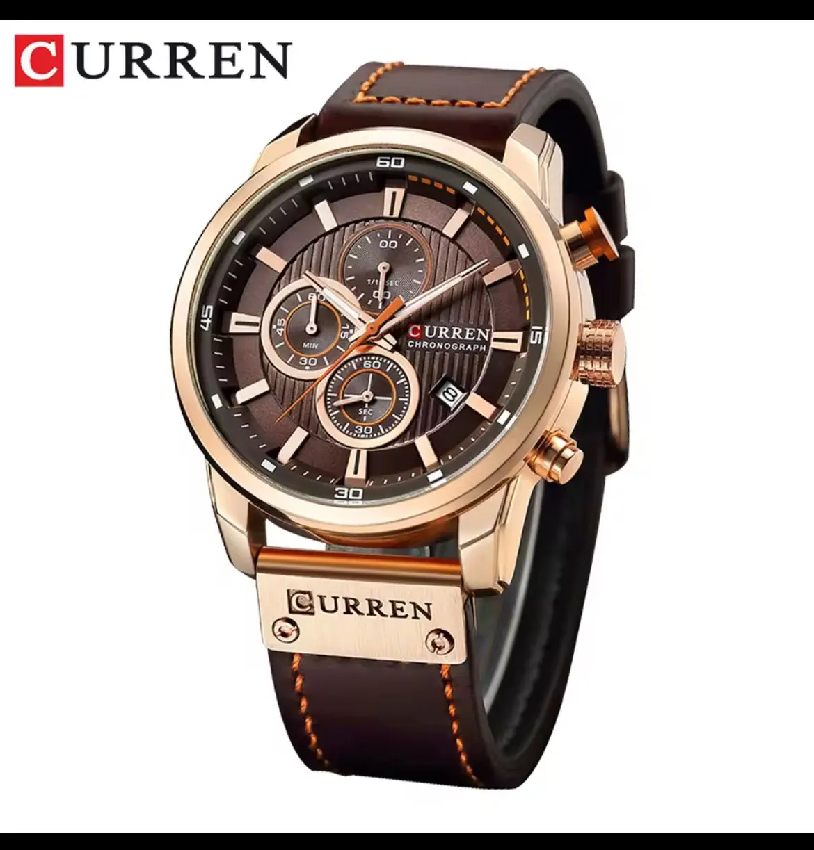 Relógio Masculino Curren Luxo Quartzo Esporte Militar photo review