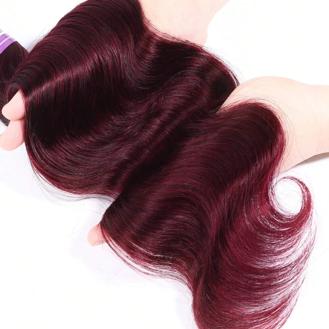 Burgundy Bundles 99j Color Loose Body Wave 16 Inch 3Pcs Bundles Human Hair 100% Brazilian Human Hair for Black Women
