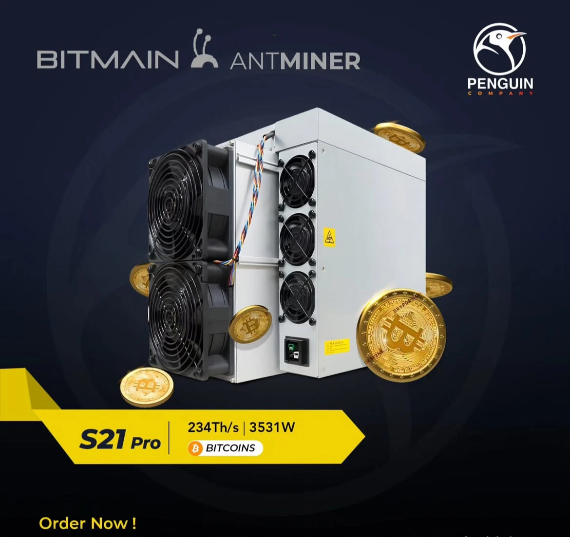 AA Bitmain Antminer S21pro 234T 3510w Bitcoin Miner Bitmain S21 15J/T Asic  Miner BTC Crypto Miner Include Power Supply in Stock - AliExpress