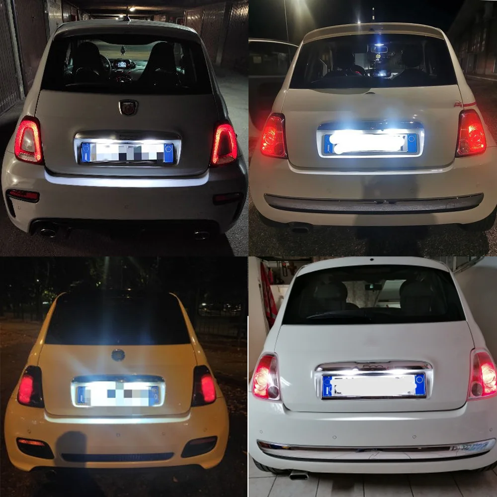 Feux De Plaque D'immatriculation LED Pour Fiat 500X (2014-2023) - Canbus Intégré, 2 Pièces, Plus Lumineux, Anti-erreur - 5