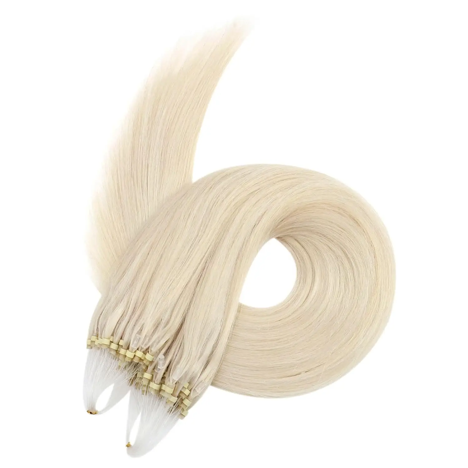 Ugeat Micro Loop Human Hair Extensions 14-24 Inch 1g/set Balayege Color Remy Hair Extension Salon Quality Fusion Pre Bonded