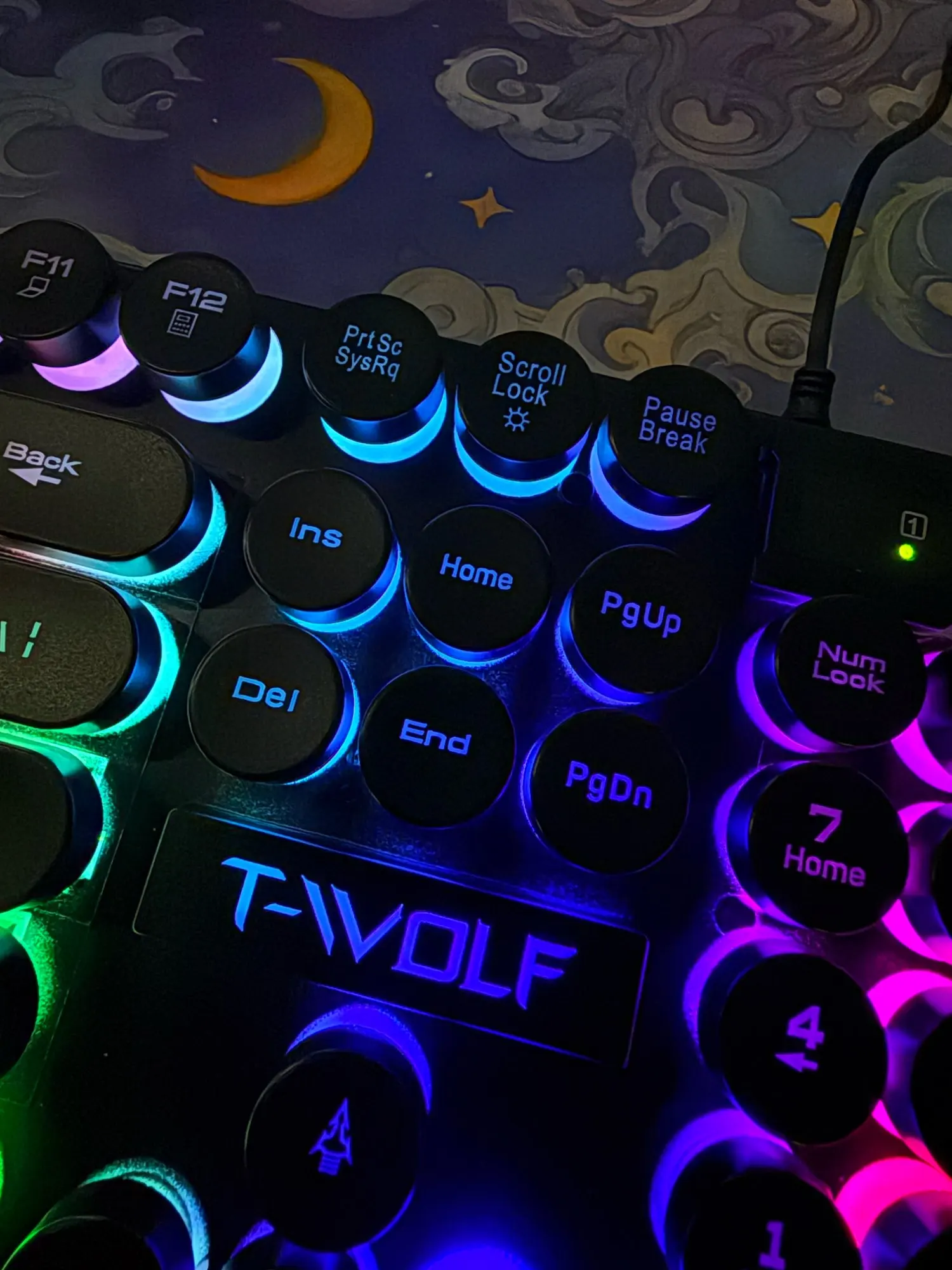 Shadow mechanical feeling, keyboard, desktop computer, laptop, esports game, illuminated wired keyboard photo review