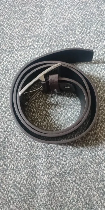 MIDNIGHT SOVEREIGN™ – Black Buckle Genuine Leather Belt photo review