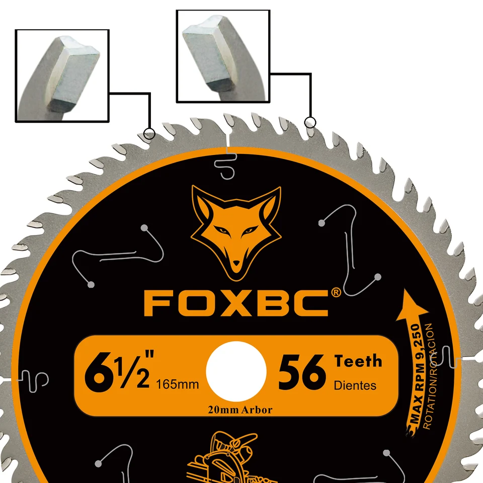 Makita Bluemak Lame De Scie Circulaire 165 Mm X 20/16 Mm 20 Dents Carbure Tungstène