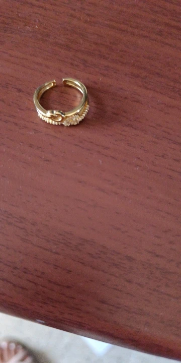 Fashion Gold Color Stainless Steel Rings photo review