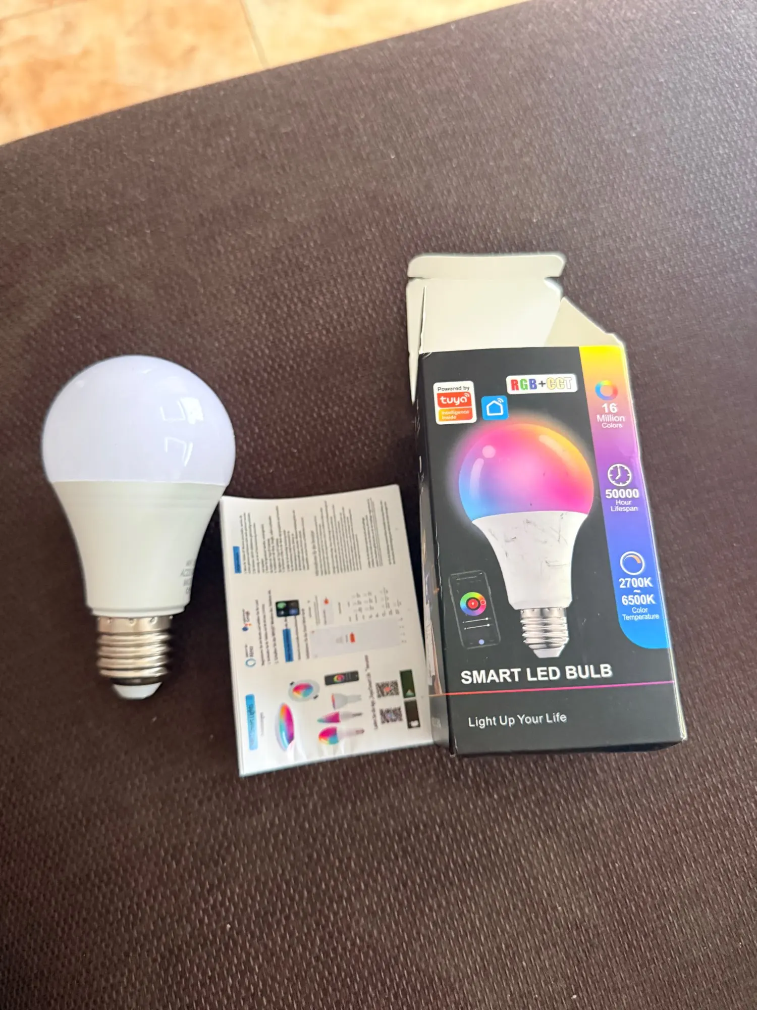 Tuya E27 Led Lamp App Control Bluetooth /WiFi Led Light Bulbs 15W RGB CW WW Smart Bulb Works With Amazon Alexa Google Assistant photo review