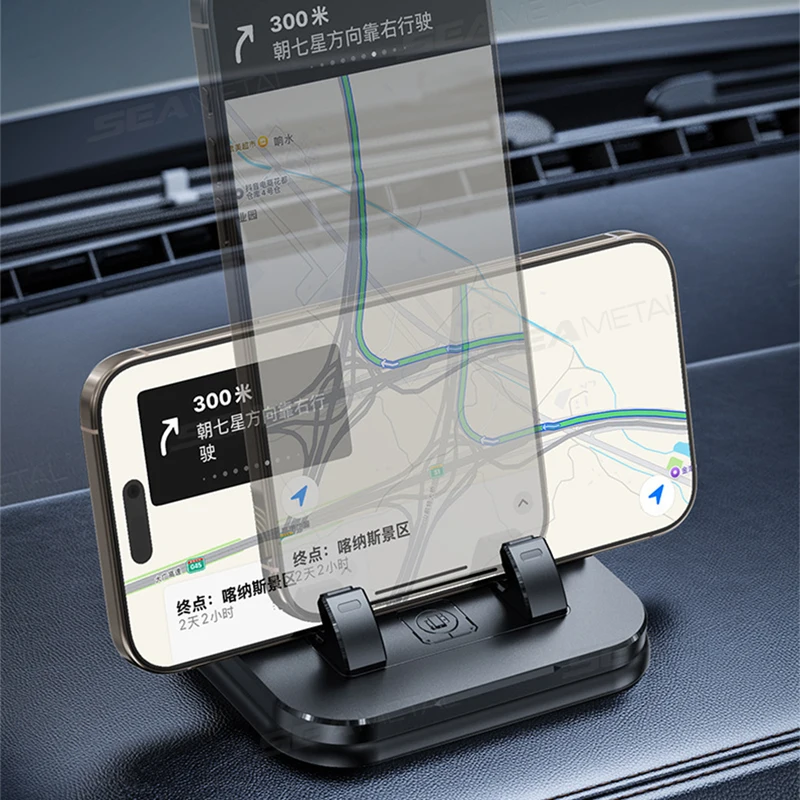 Car Dashboard Phone Mount Anti Slip Free Rotation Holder