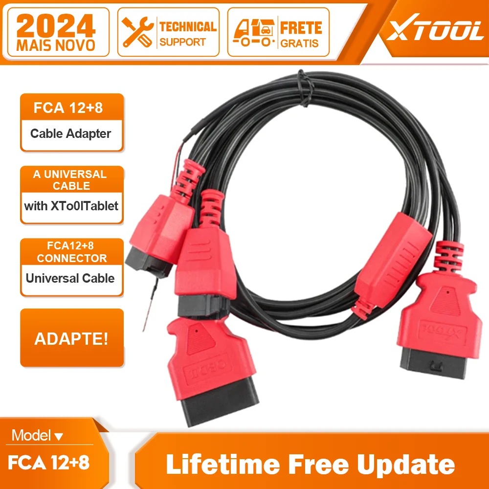 

Универсальный Кабельный адаптер XTOOL FCA 12 + 8 для Chrysler, подключение к X100Pad3 A80pro A80promaster EZ400pro D7 D8 D9 D9Pro