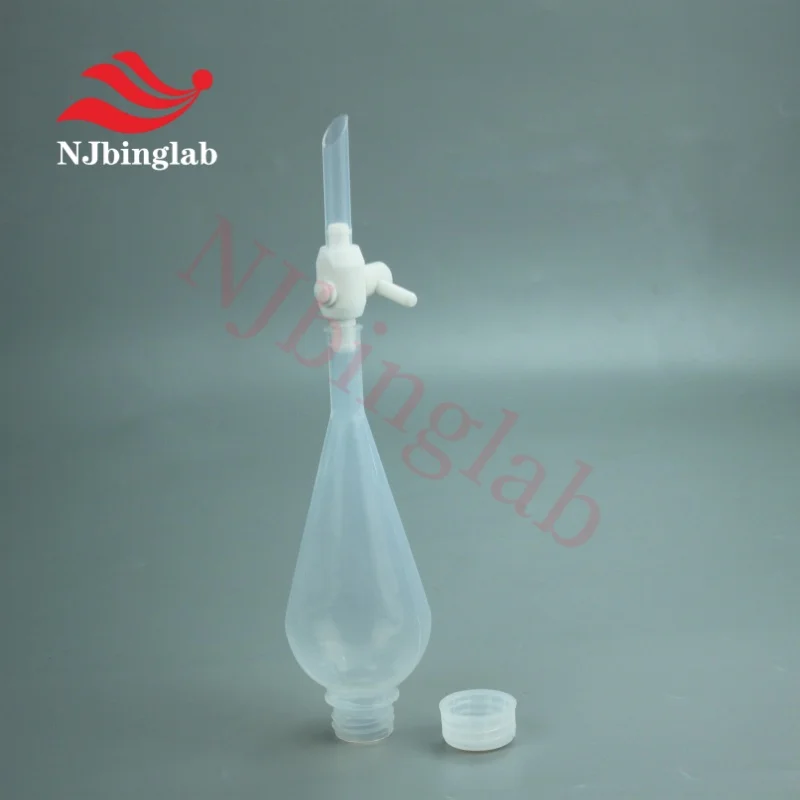 500ml PFA Separatory Funnel Resistance to HF Anti-High and Low Temperature for Chemical Analysis