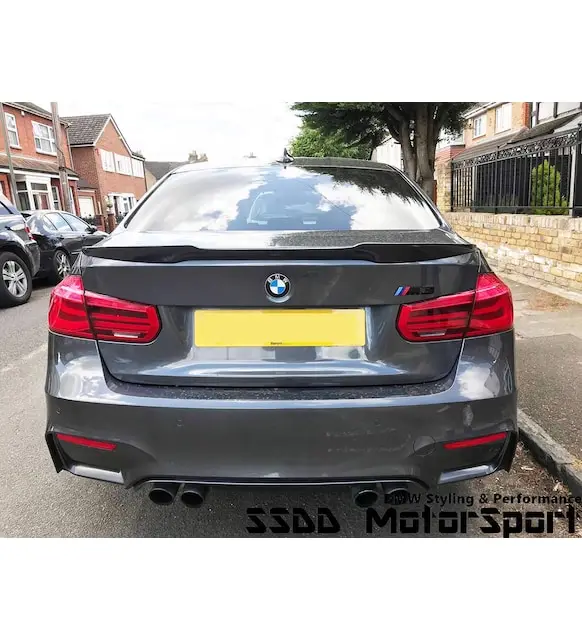 

For BMW 3 Series F30-F80 M4 Style Spoiler (Plastic) (2012-2018) - Sporty Racer Rocker Modify Body Kit Diffuser Side Skirts