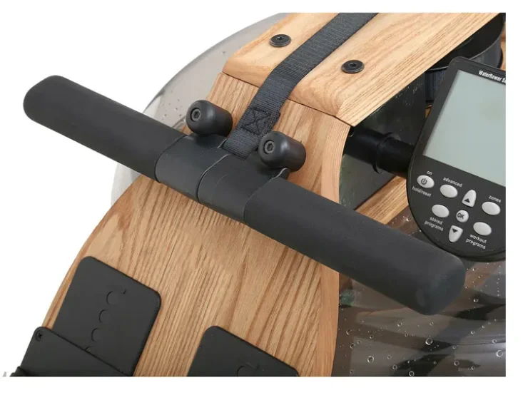 Wooden Water Rower Home Gym Exercise Rower Multi Functional Trainer Equipment Water Rowing Machine