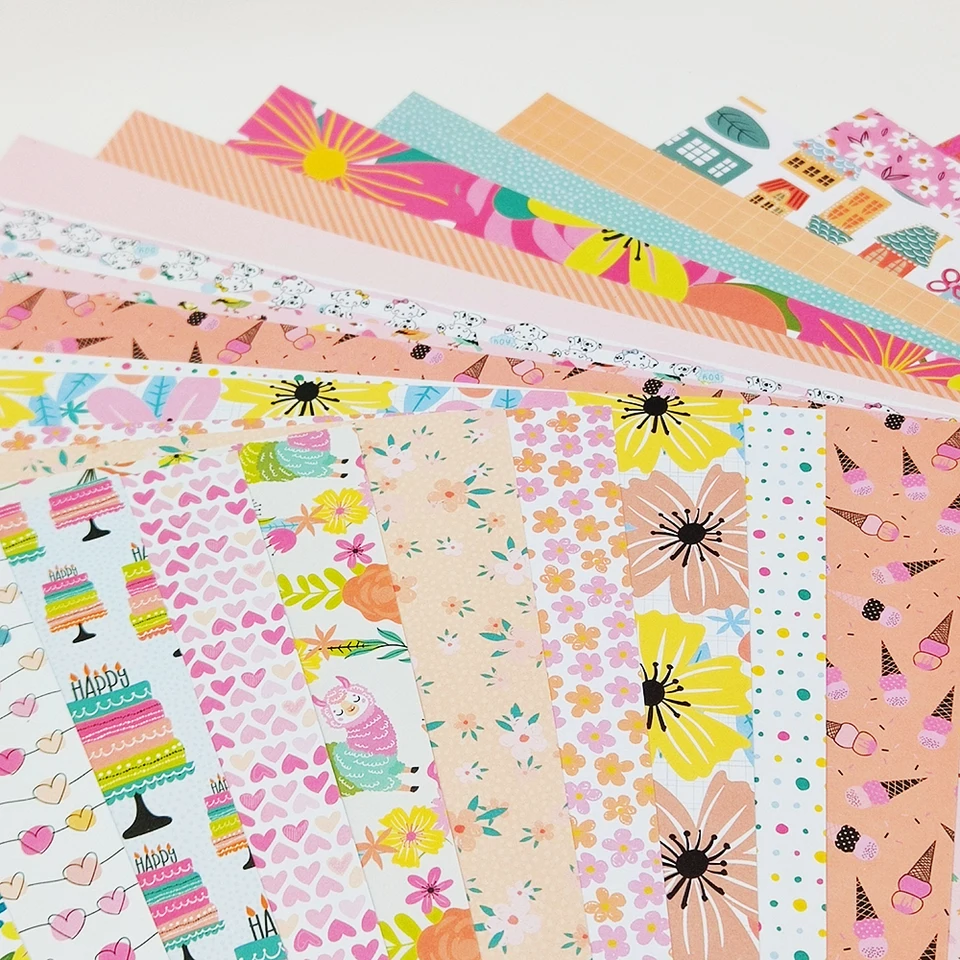 スクラップブッキングキット　１２インチペーパー スクラップブッキング キット 12インチ「beauty」 - SCRAPINBLOOM'S