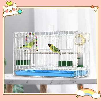 Travel Birds Cage Portable with Handle Parrot Cage for Finches Home Lovebirds