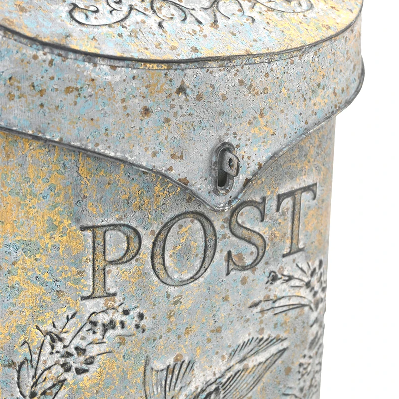 Description Picture 5 of itemHome and Office Retro Rustic Mailbox Outdoor Metal Mailbox For Storing Messages Leaving Message Decorate