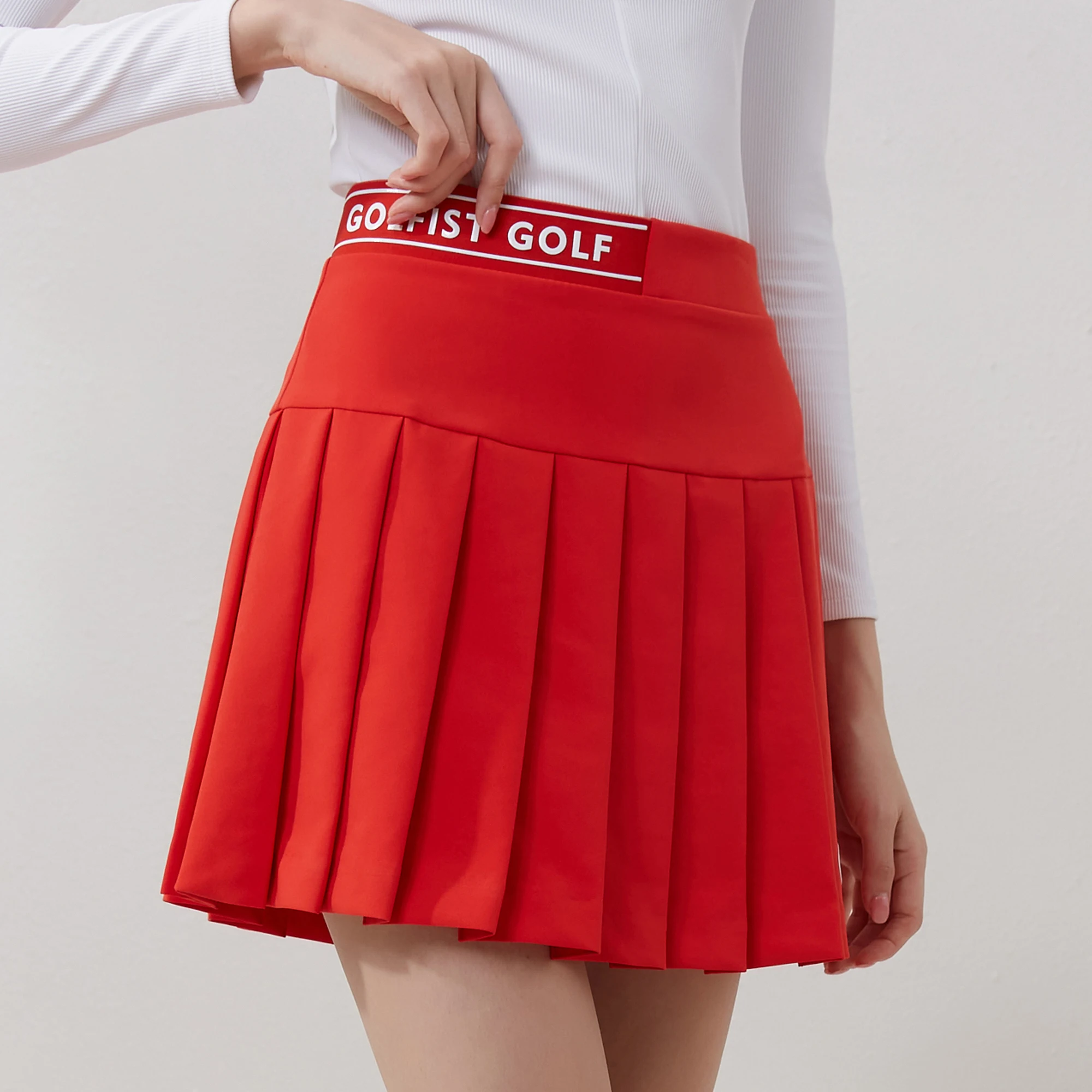 Golfist golf podzim a jaro ženy sukně elastická kauzální sportovní plisované krátký sukně s kalhot dovnitř dámy golf tenis nést