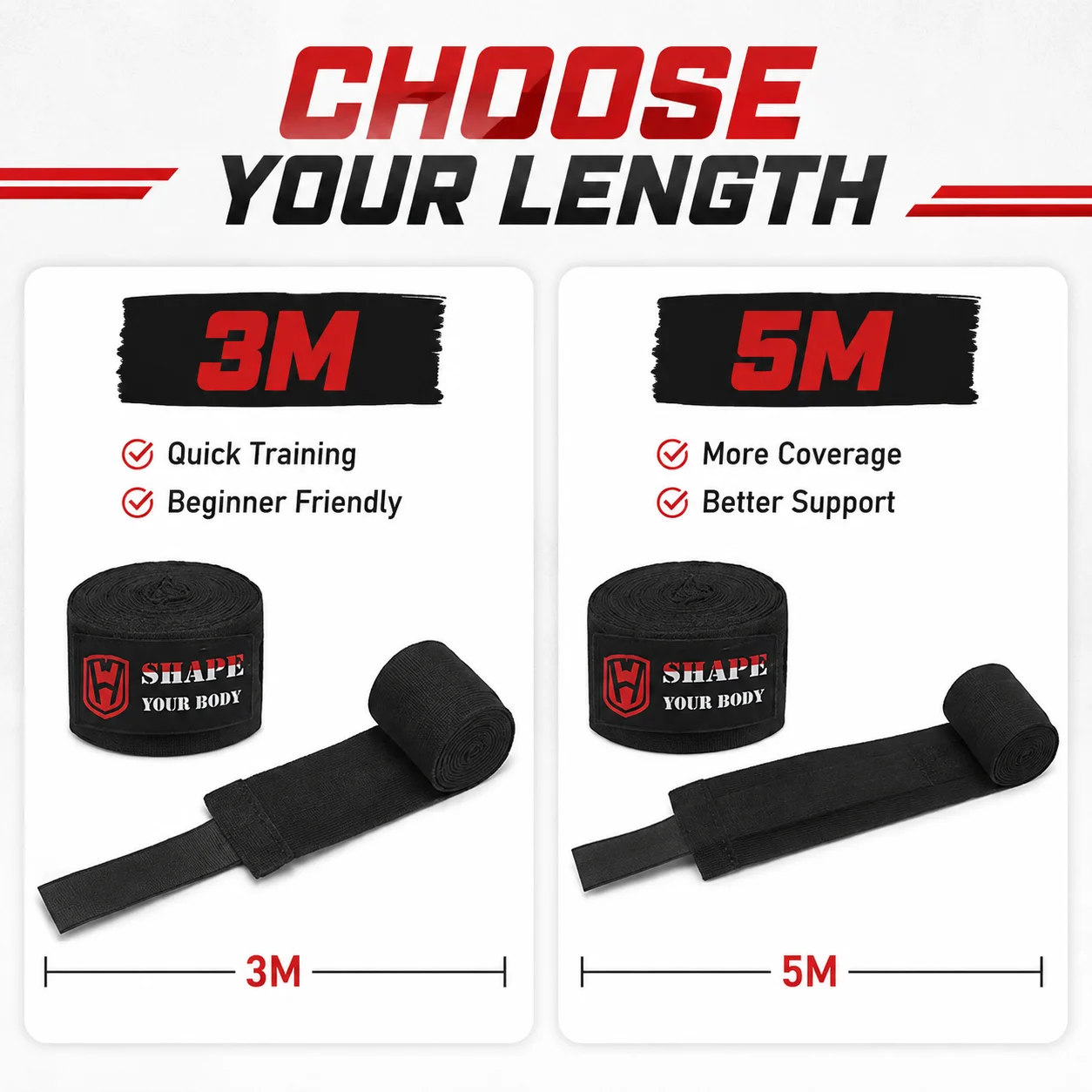 3m Cotton Boxing Hand Wraps