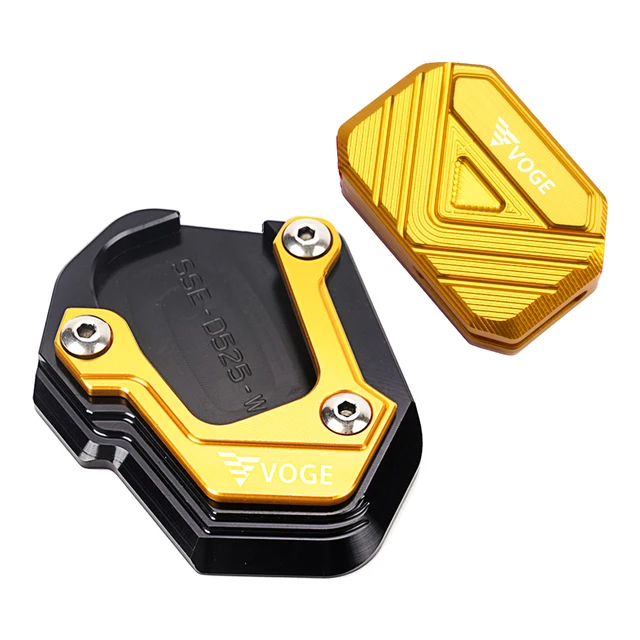 Cavalletto Laterale Per Voge 525/900 DSX 2023-2024 - Estensione In Alluminio CNC, Blu - Foto 3