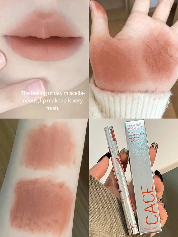 Solid Lipstick Sexy Long Lasting Velvet Matte Lip Gloss Lip Makeup Donna Beauty Red Antiaderente Cup Waterproof Lip Gloss 6 Colori