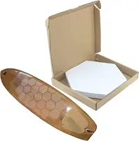 20PCS Clear Surfboard Deck Grip Pad- Waxless Hexagon Traction Surfpad DIY Accessories Non-Slip Traction Pad for Skateboard,kayak 1