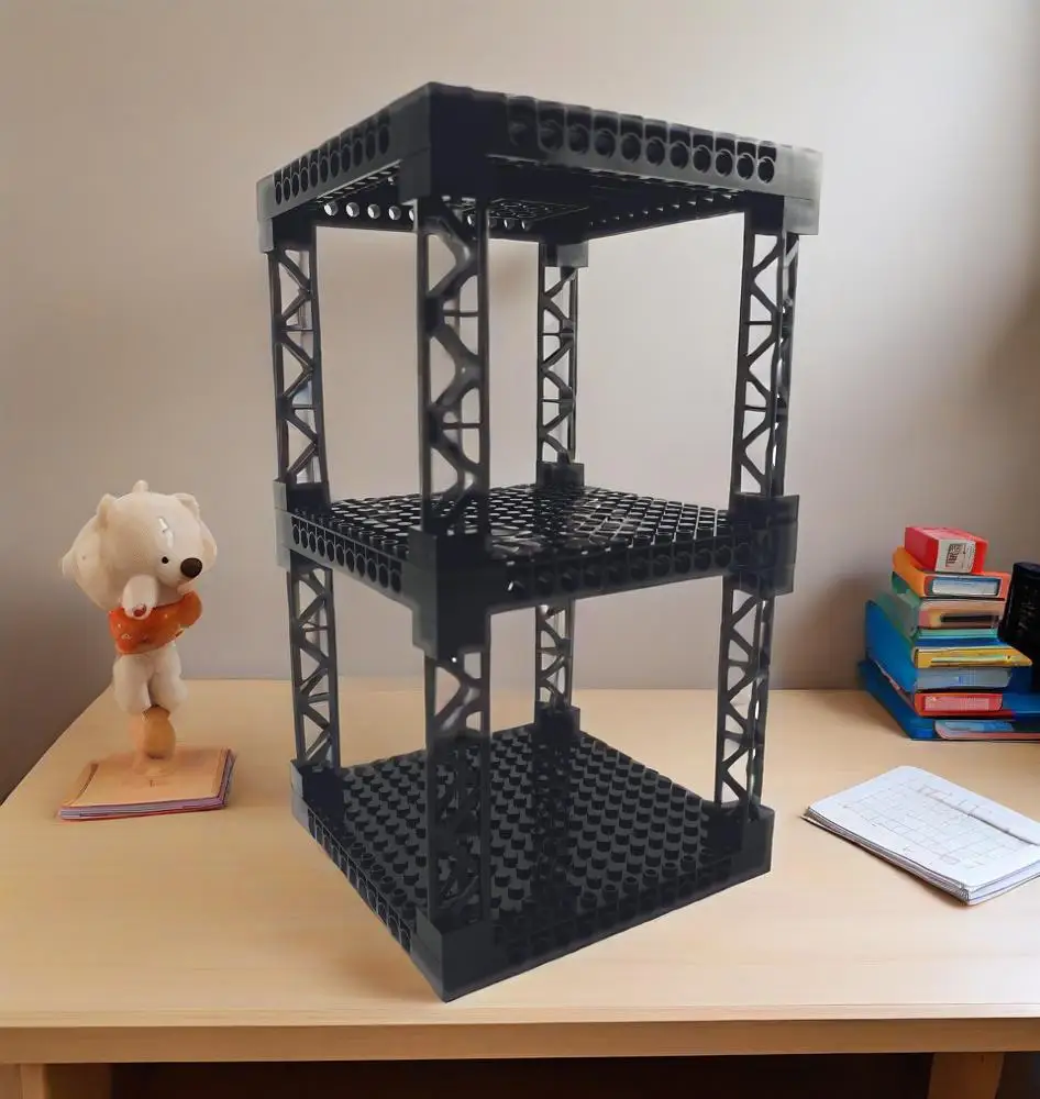 Multi functional Building Block Toys 16x16(12.8inch) Double Sided Baseplate Desktop storage Decorative ornaments Military Fort